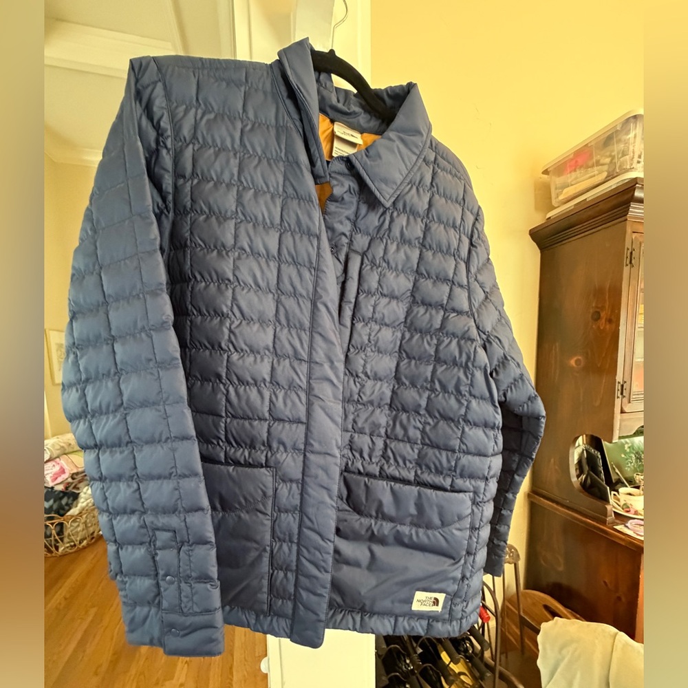 The North Face Navy Quilted Puffer Jacket